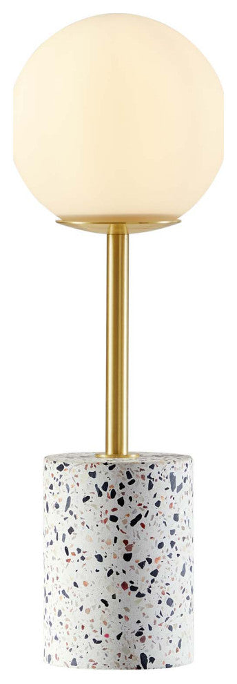 Logic Terrazzo Table Lamp, White