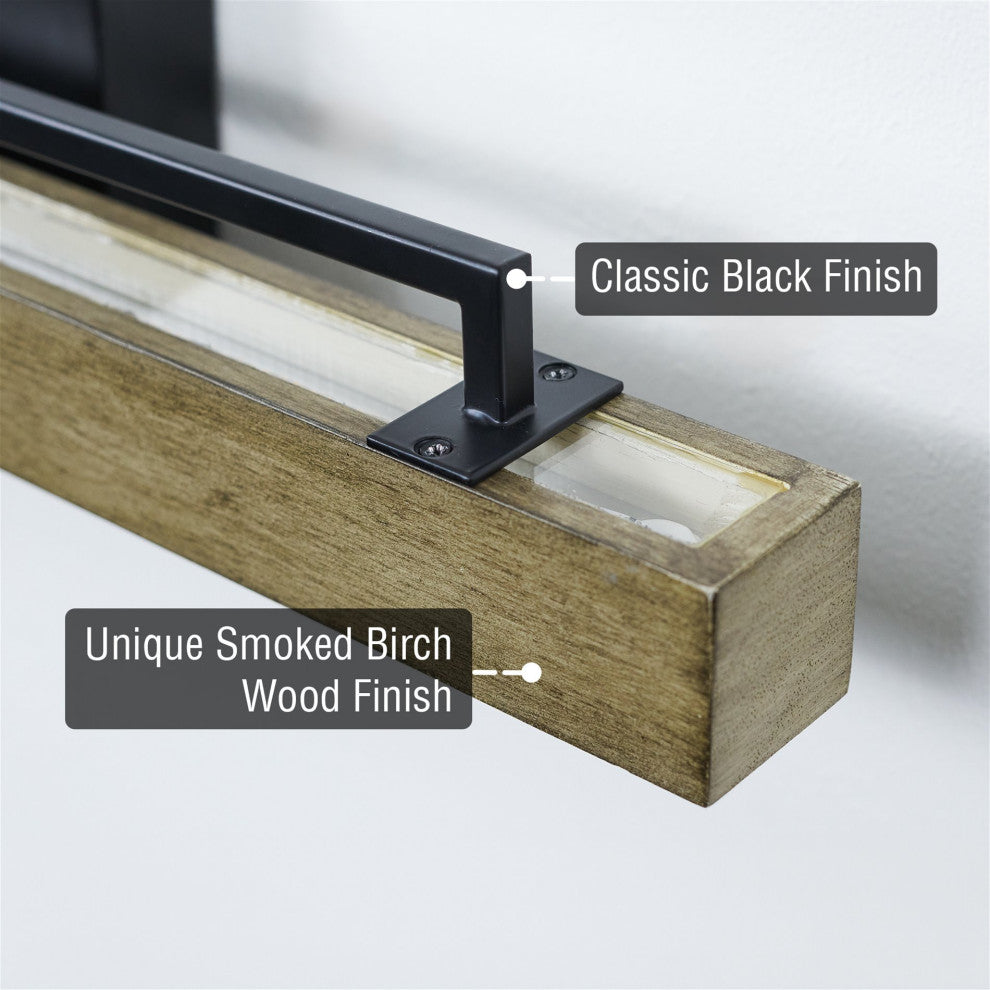 Kira Home Felix 25" Integrated LED (24W) / Bathroom Light, Linear Design, 3000k