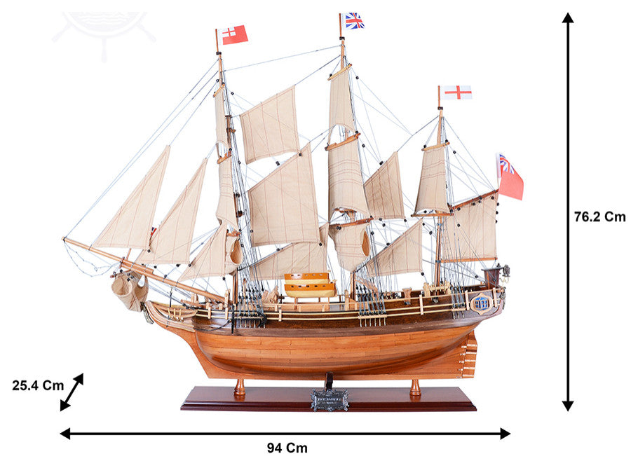 Hms Bounty New Museum-quality Fully Assembled Wooden Model Ship