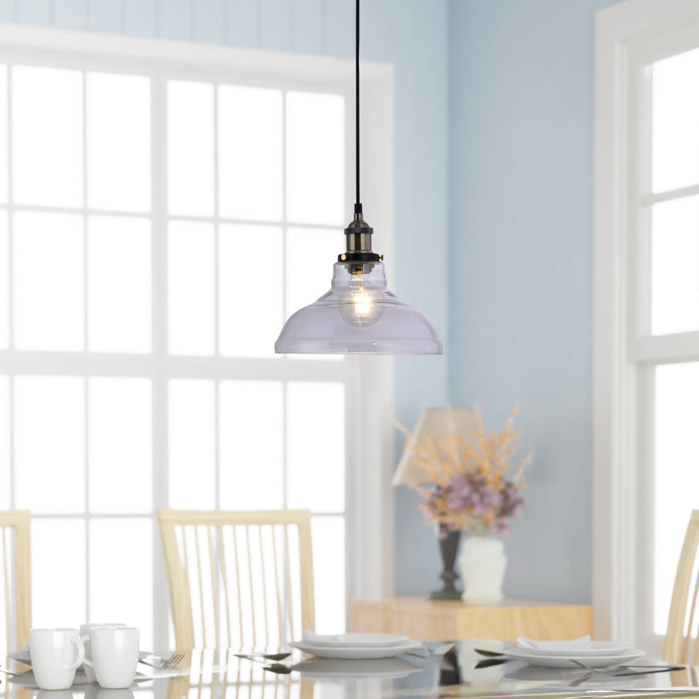 Lazzur Blavet 1 Light 11" Matte Black Pendant