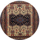 Ahgly Company Indoor Round Traditional Area Rugs, 4' Round