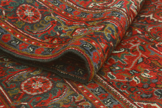 Vintage Heriz NursuLight a Red/Navy Rug, 6'11x9'11