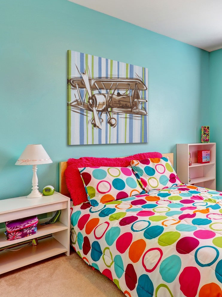 Marmont Hill, "Contemporary Flyer" by Reesa Qualia on Wrapped Canvas, 18x18