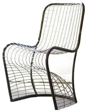 Woven Metal Dining Chair