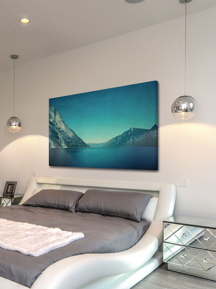 "Mountain Blues" Print on Wrapped Canvas by Ingrid Beddoes