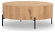 Eaton Drum Coffee Table-Light Oak Resin