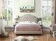 Rosevera Angelo Tufted Upholstered Panel/Platform Bed, Beige, Queen