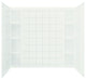 Sterling, Wall Panel, White, 44"x6"x54"
