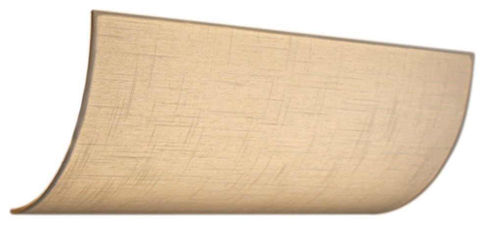 Moderne Vanity Light Cover Conversion Kit, 20"W White Textured Fabric Shade - DI