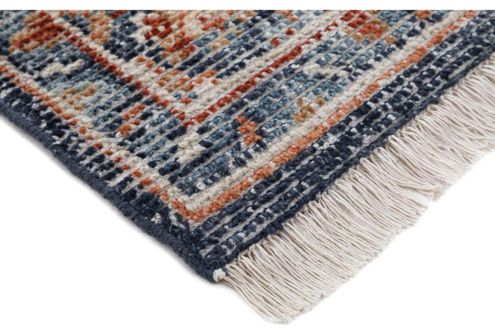 Palace Floral Area Rug, Navy, 2'x3'
