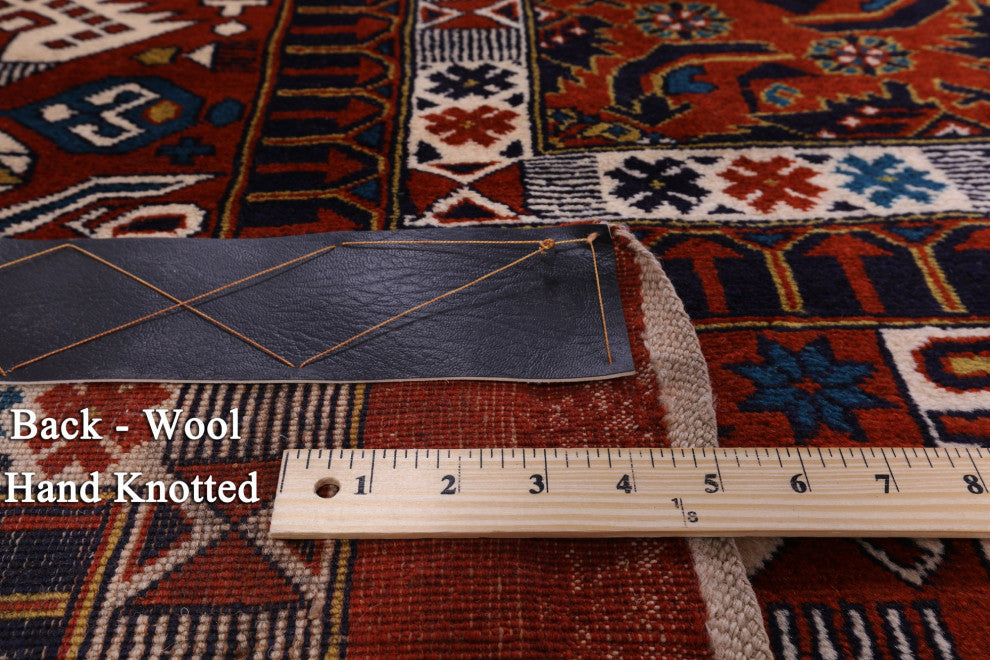 15' 8" X 25' 5" Fine Persian Bijar Handmade Wool On Wool Rug Q9443
