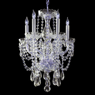 Crystorama Lighting Group 1129-CL-MWP Traditional Crystal 5 Light - Polished