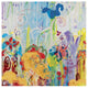 "Good Morning Garden" Digital Paper Print by Joan Elan Davis, 42"x42"