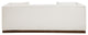 Mallina Upholstered Sofa, Cream, Vegan Leather