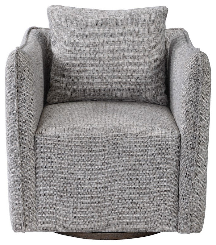 Uttermost Corben Gray Swivel Chair, 23492