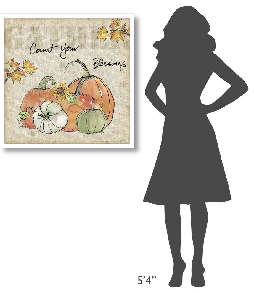 "Be Thankful IV" Digital Paper Print by Anne Tavoletti, 32"x32"