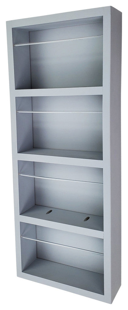 Citrus Primed Gray On the Wall Spice Rack 21"h x 14"w x 4.5"d