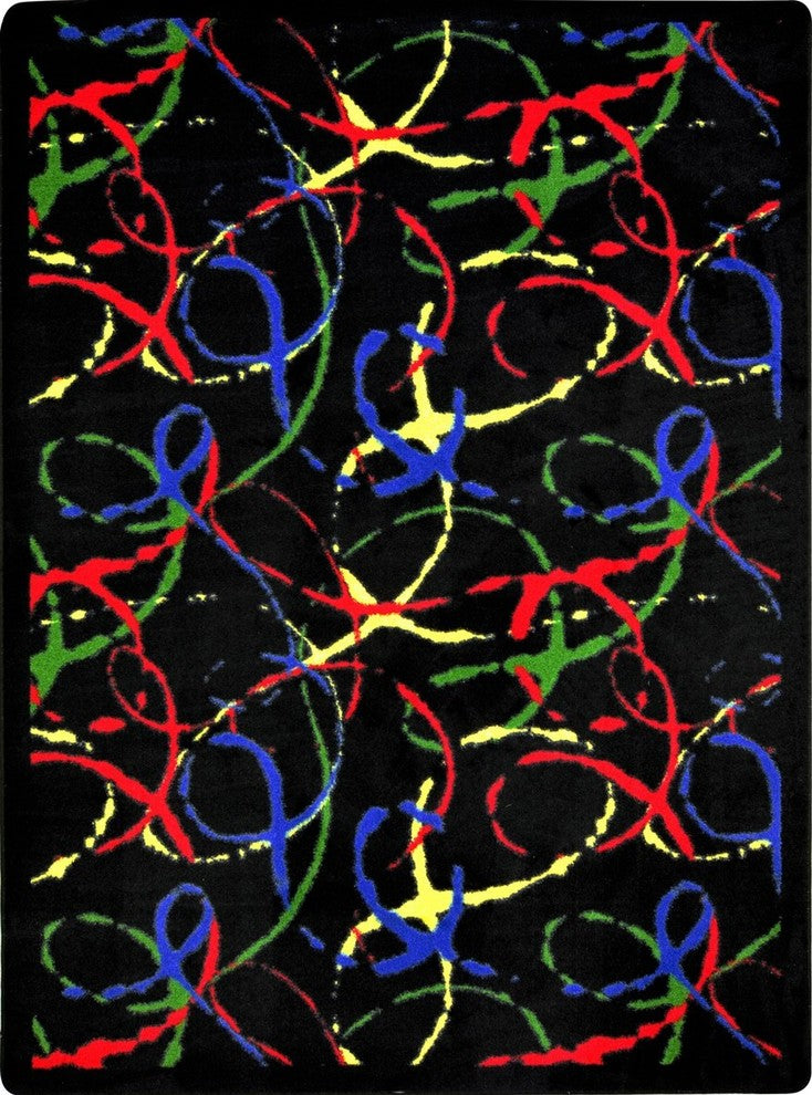 Kaleidoscope Rug, Silly String, 7'8"x10'9"