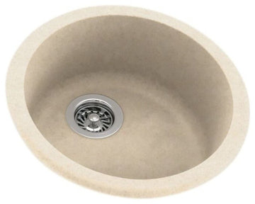 Swan 18.5x18.5x8 Solid Surface Drop Bar Sink, Tahiti Sand