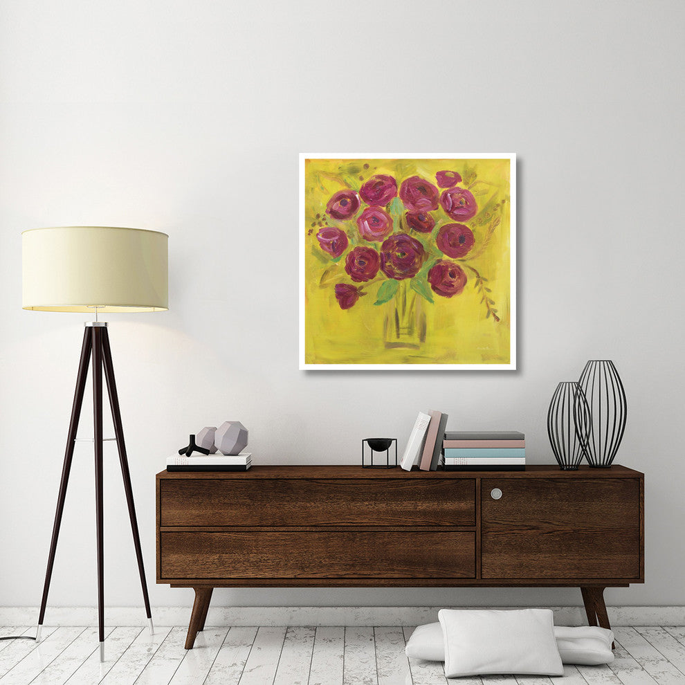 "Burst of Poppies" Digital Paper Print by Farida Zaman, 38"x38"