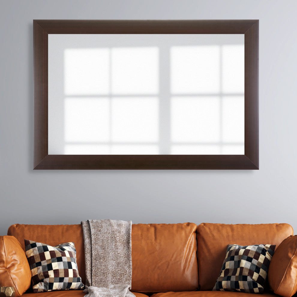 Shelby Espresso Framed Wall Mirror, 20"x24"