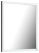 Benzara BM279214 Noe 40" Modern Mirror, Wood Frame, Portrait, Matte, White