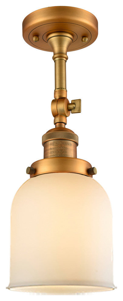 Innovations Lighting 201F-Bb-G51-Led 1 Light Dimmable Led Semi-Flush Mount