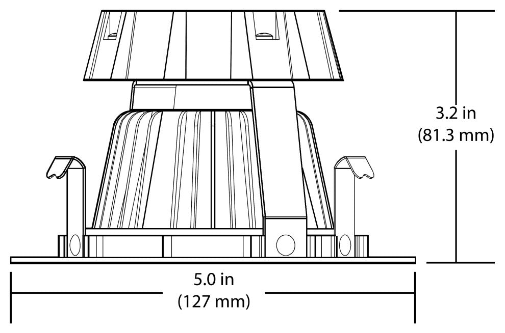 DCG Series 4 in. White Gimbal LED Recessed Downlight, 5000k