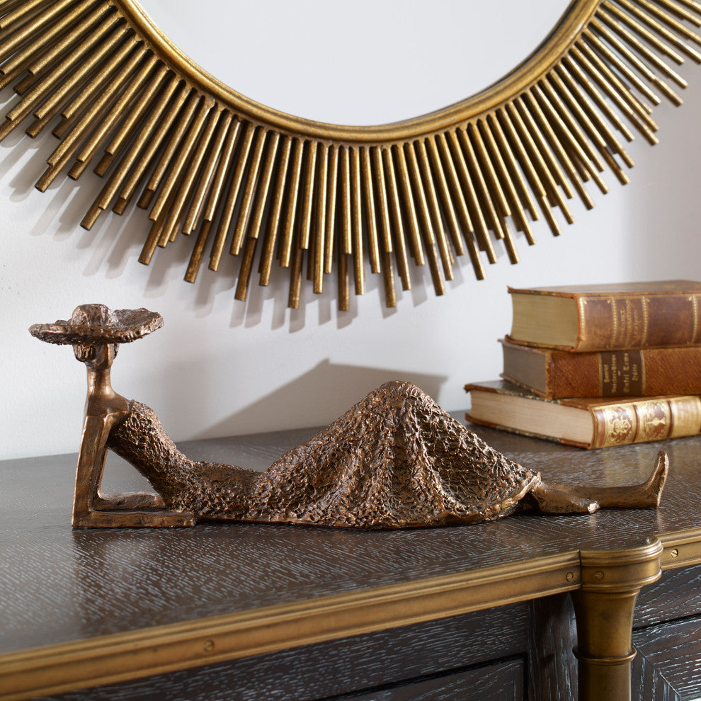Uttermost Summer Days Sculpture, Antique Bronze