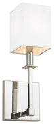 Quinn 1-Light Sconce, Polished Nickel