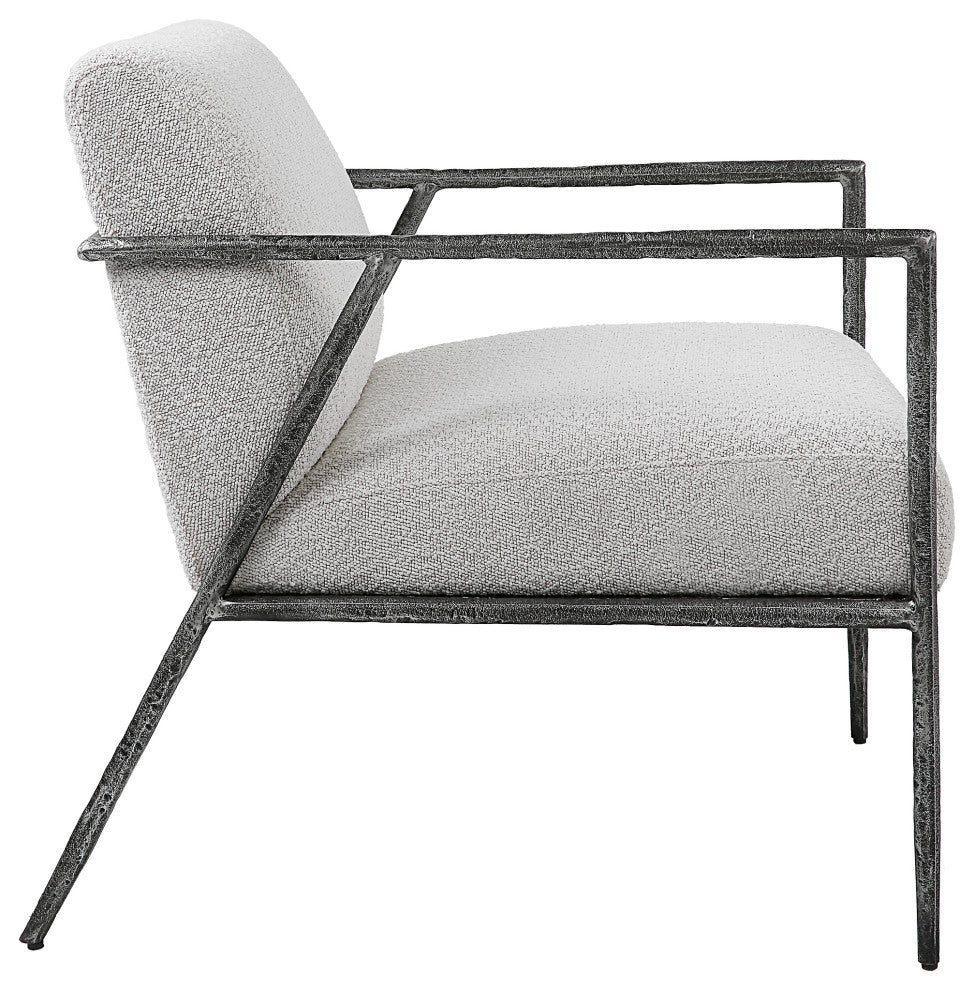 Uttermost Brisbane-Light Gray Accent Chair