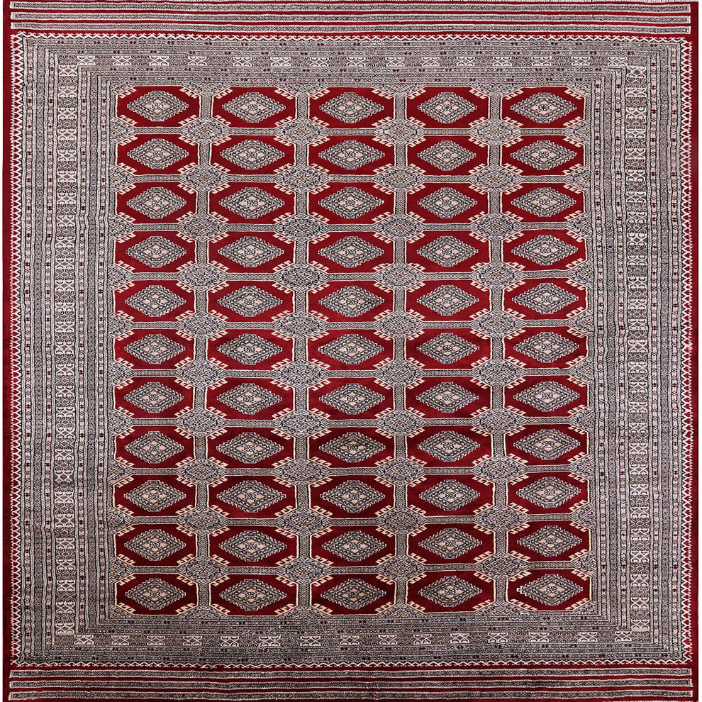 Ahgly Company Indoor Square Mid-Century Modern Area Rugs, 5' Square
