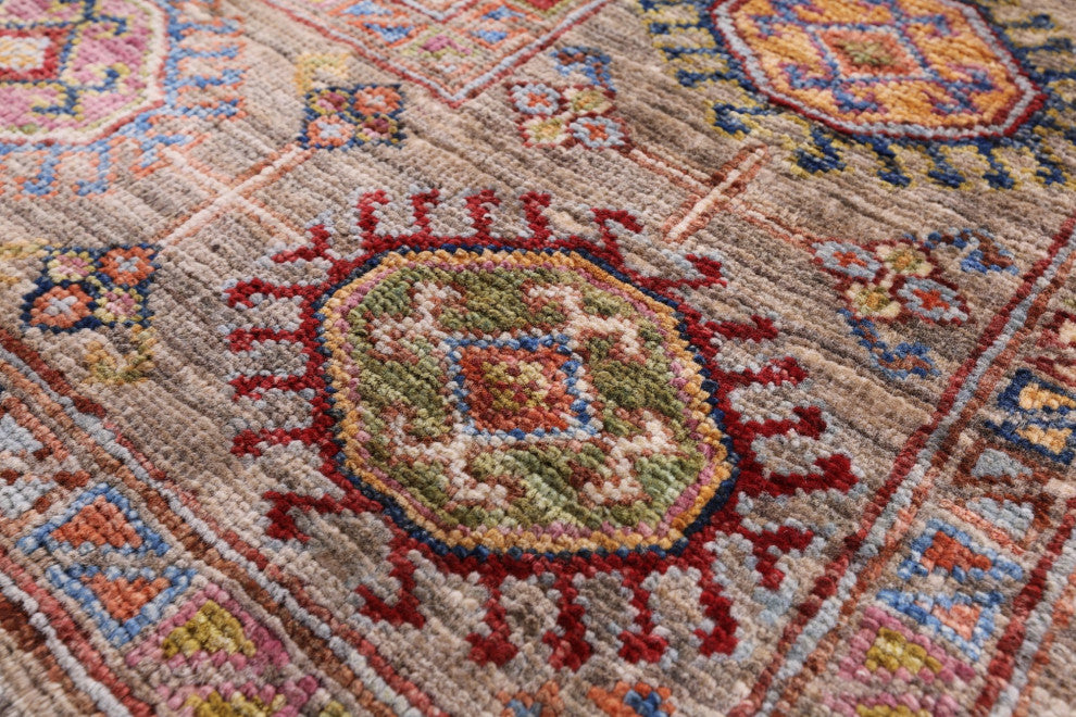 7' 11" X 9' 11" Fine Turkmen Ersari Handmade Wool Rug Q10559