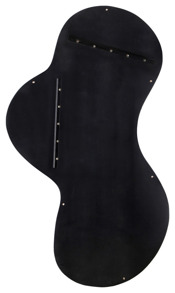 Oblique Mirror, Matte Black, 28" X 48"