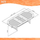 Amazonia Bahamas 9-Piece Eucalyptus Extendable Dining Set With Brown Sling Chair