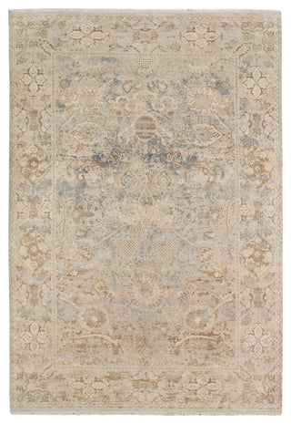 Vintage Oletha Area Rug, Blue, 9' x 12', Bordered