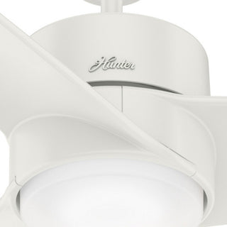 Hunter 54" Havoc Fresh White Ceiling Fan, LED Light Kit and Wall Control