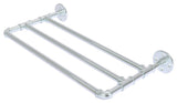 Pipeline Wall Mounted Towel Shelf, Polished Chrome, 18"