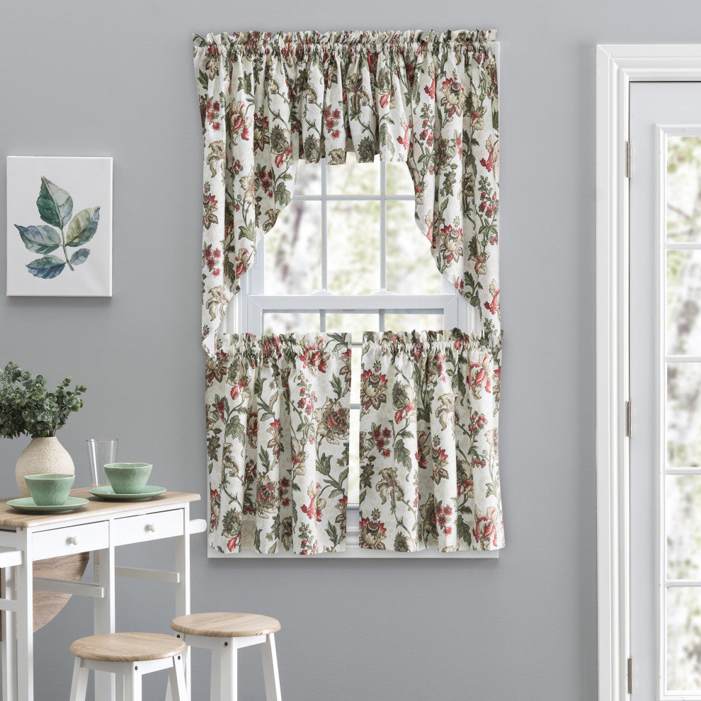 Madison Floral Tailored Tiers, Brick, 56x36