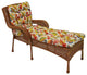 74"x19" Squarded Spun Polyester Tufted Chaise Lounge Cushion, Skyworks Multi