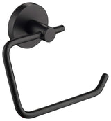 Circular Toilet Paper Holder, Matte Black