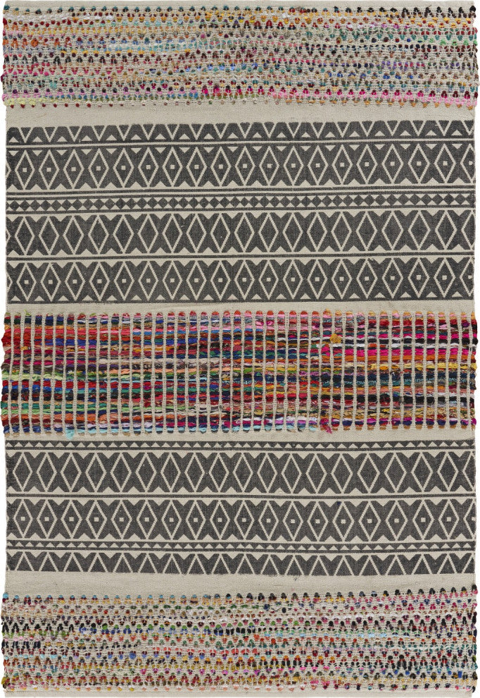 5' x 7' Colorful Traditional Chindi Area Rug