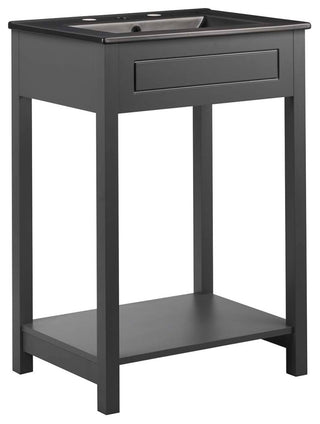 Altura 24" Bathroom Vanity, Gray Black