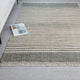 8' x 10' Coronado Gray and Natural Stripe Flatweave Area Rug