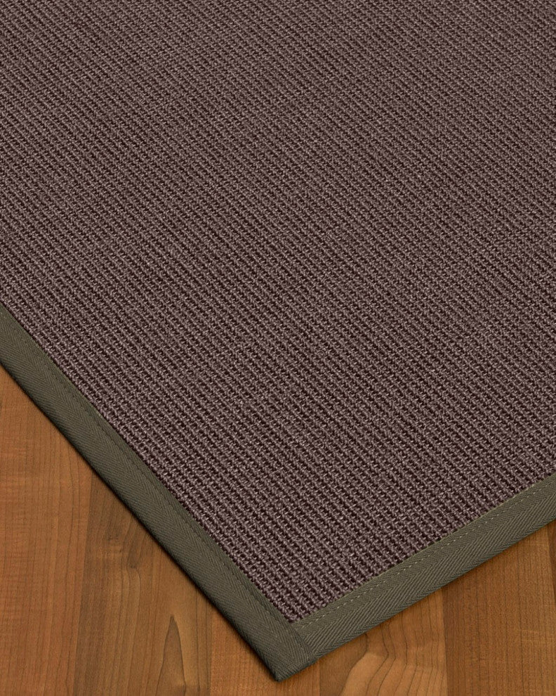 Natural Area Rugs Big Sur Custom Sisal Rug, 12'' x 18'', Moss Border