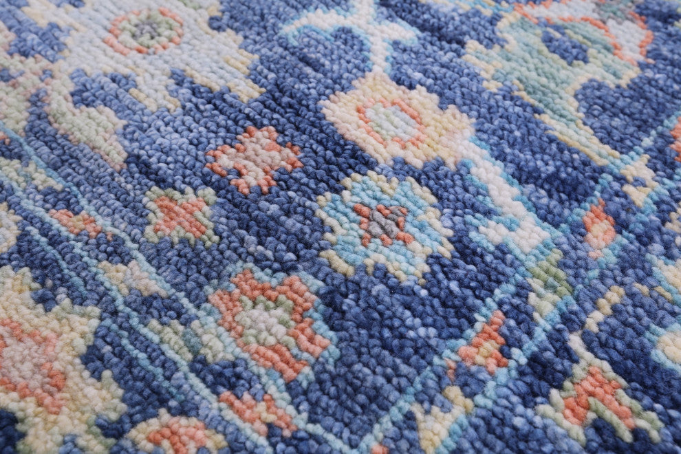 2' 8" X 8' 5" Runner Turkish Oushak Handmade Wool Rug - Q13460