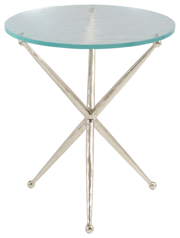 Marcus Champagne Round End Table
