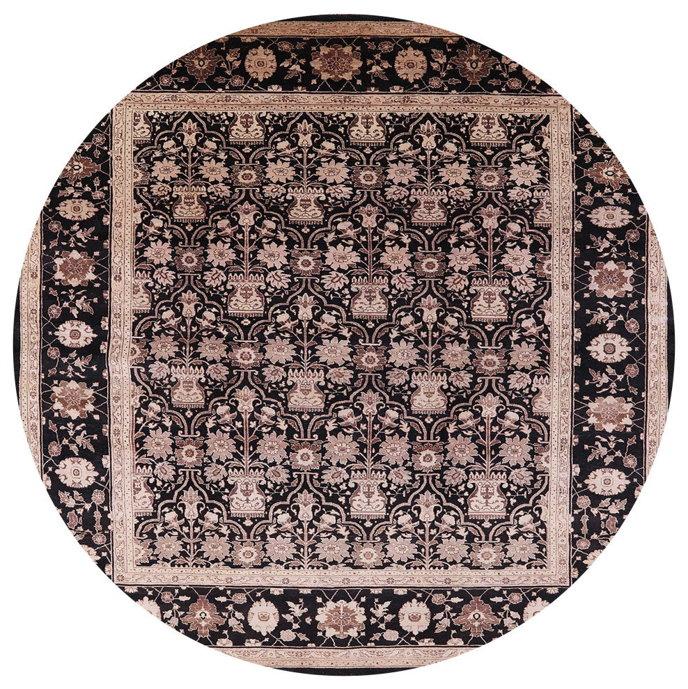 Ahgly Company Indoor Round Mid-Century Modern Area Rugs, 5' Round