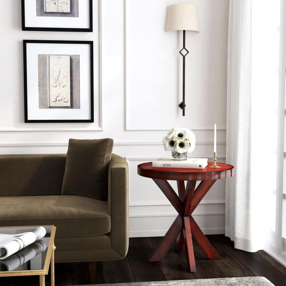 Loft Accent Table, Praline, Cherry Brown
