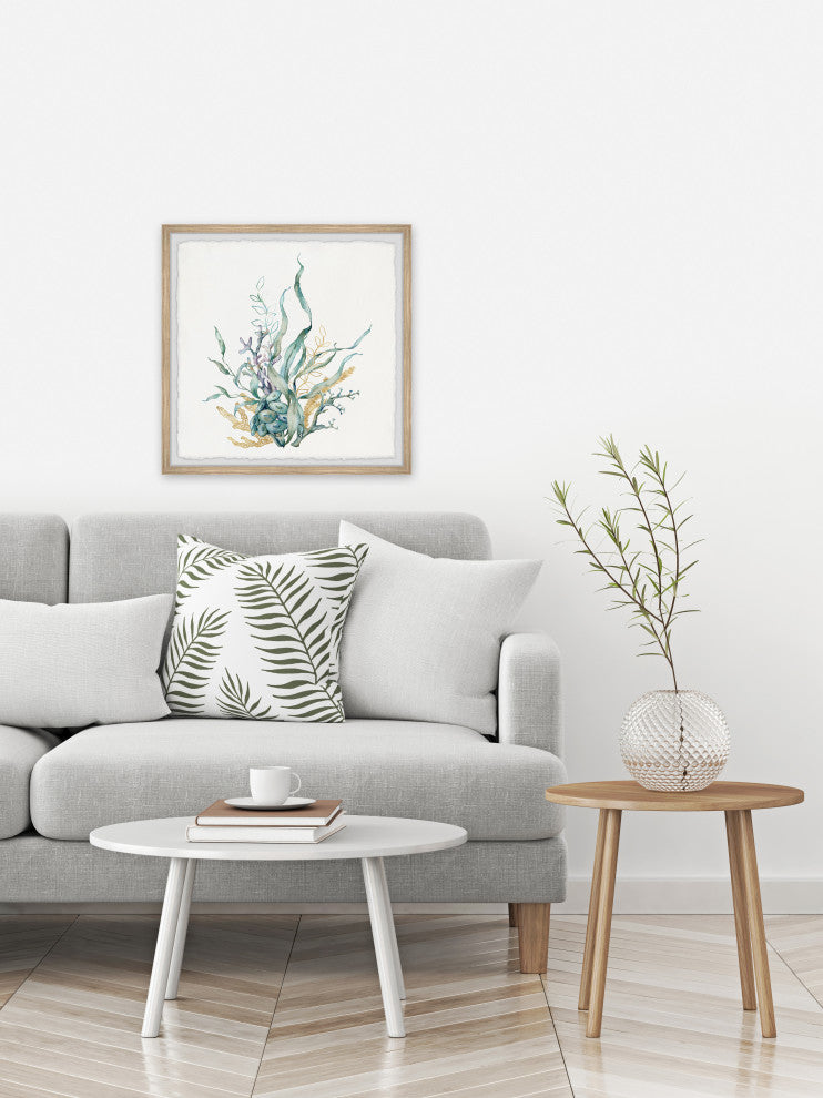"Marine Gardens" Framed Painting Print, 18x18